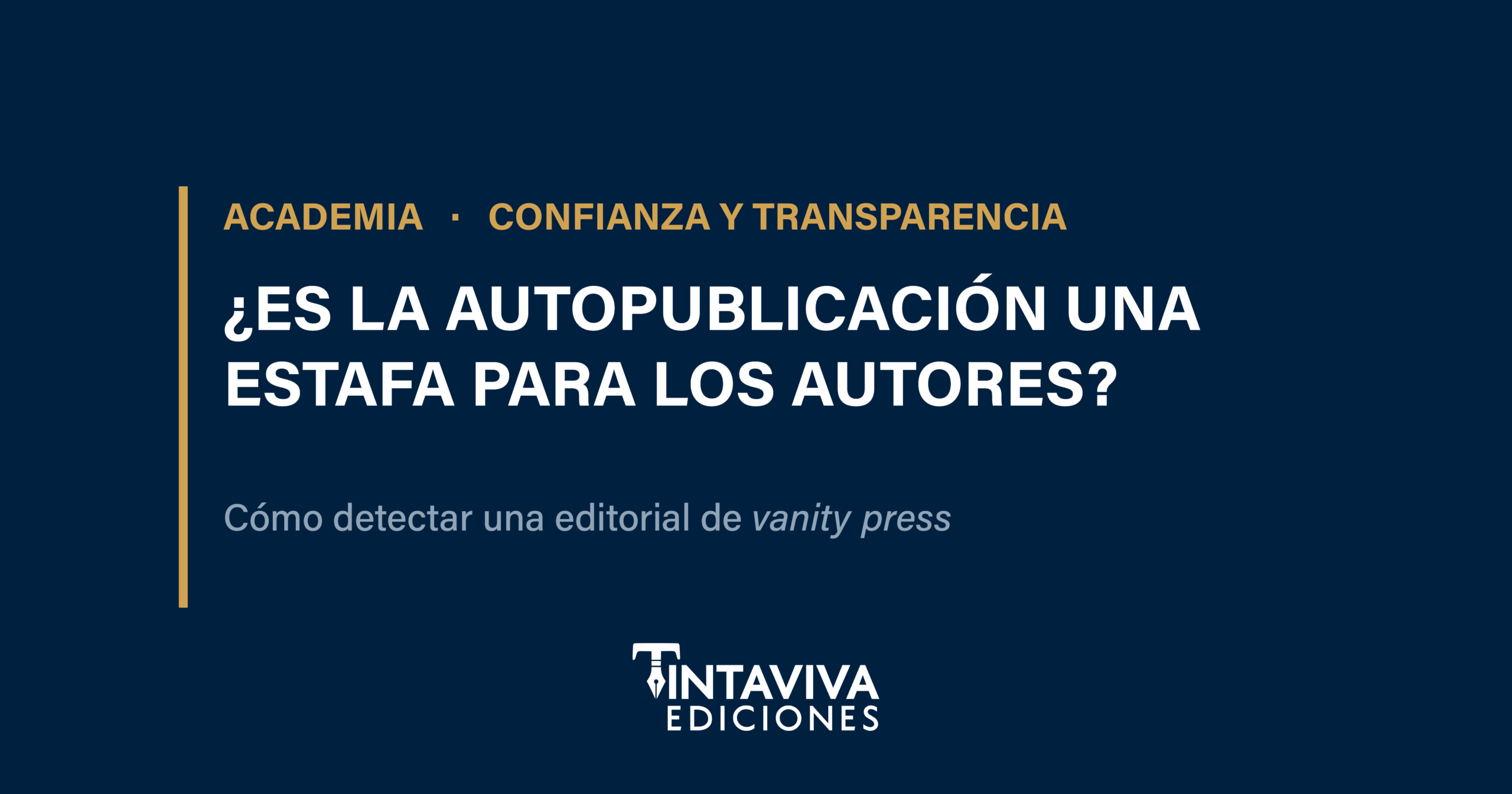 Autopublicación estafa: señales de una editorial de vanity press
